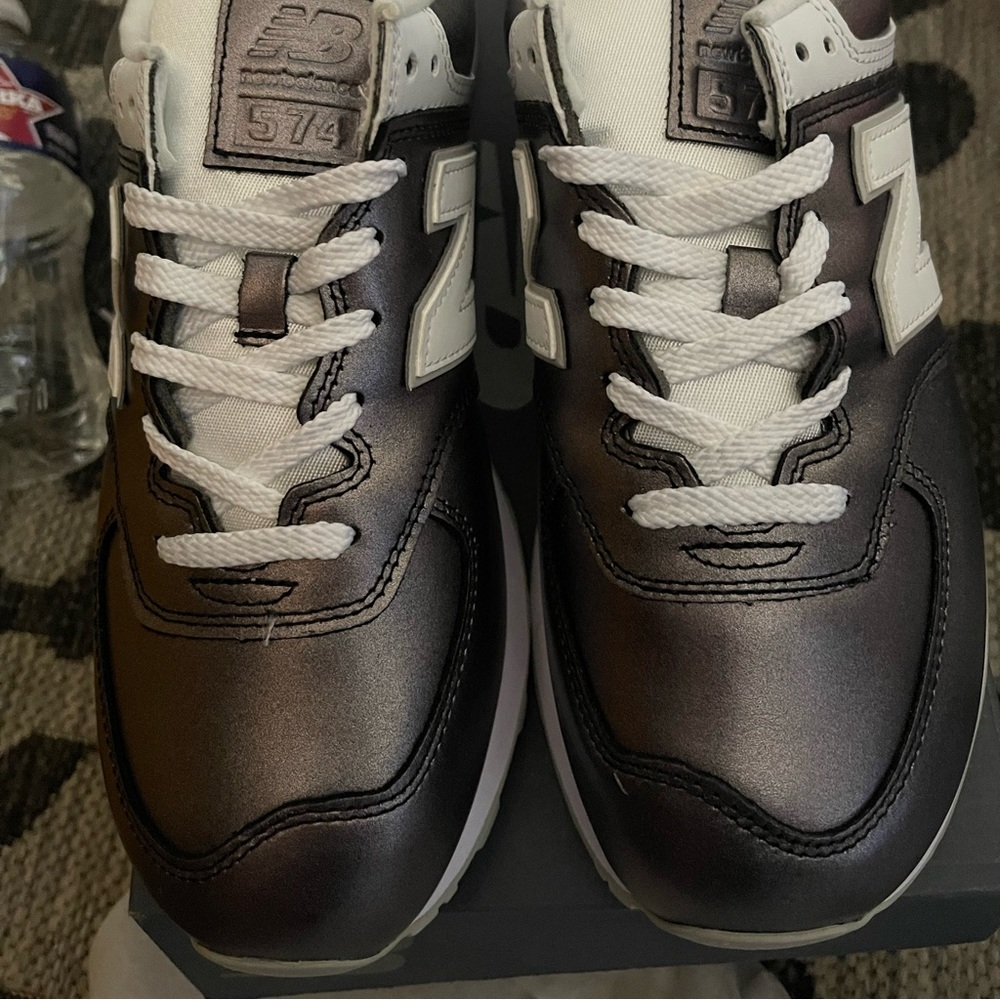 New Pewter Gray/Black Metallic New Balance. Limited Edition.